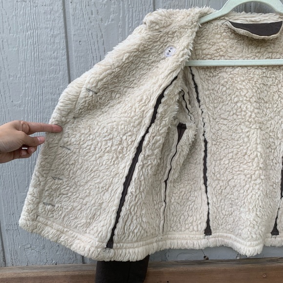 Vintage custom made Sherpa button hooded jacket - Picture 8 of 8